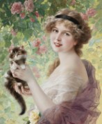 Émile Vernon_1872-1919_Fille au chat.jpg